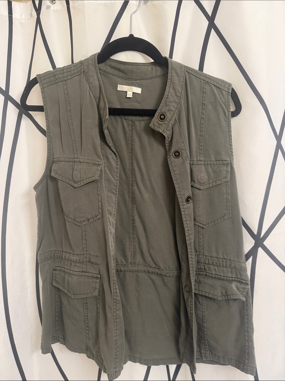 Excellent Olive Green Vest - super soft material Medium
